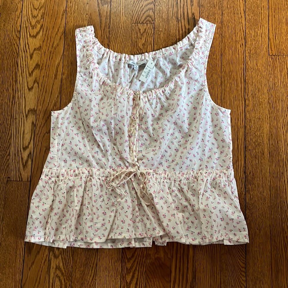 Madewell 100% cotton sleeveless top NWT